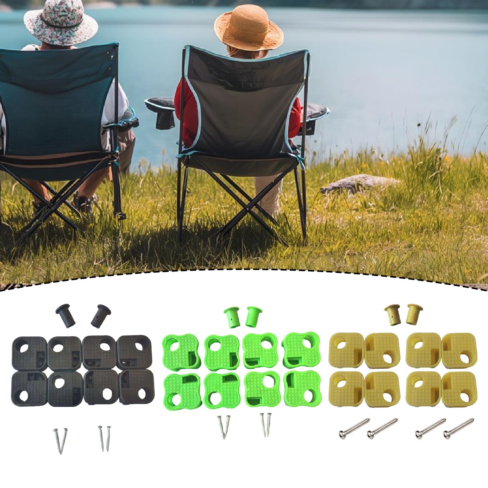 Outdoor Sport Chairs - 8 Pieces Camping Chair Replacement Feet