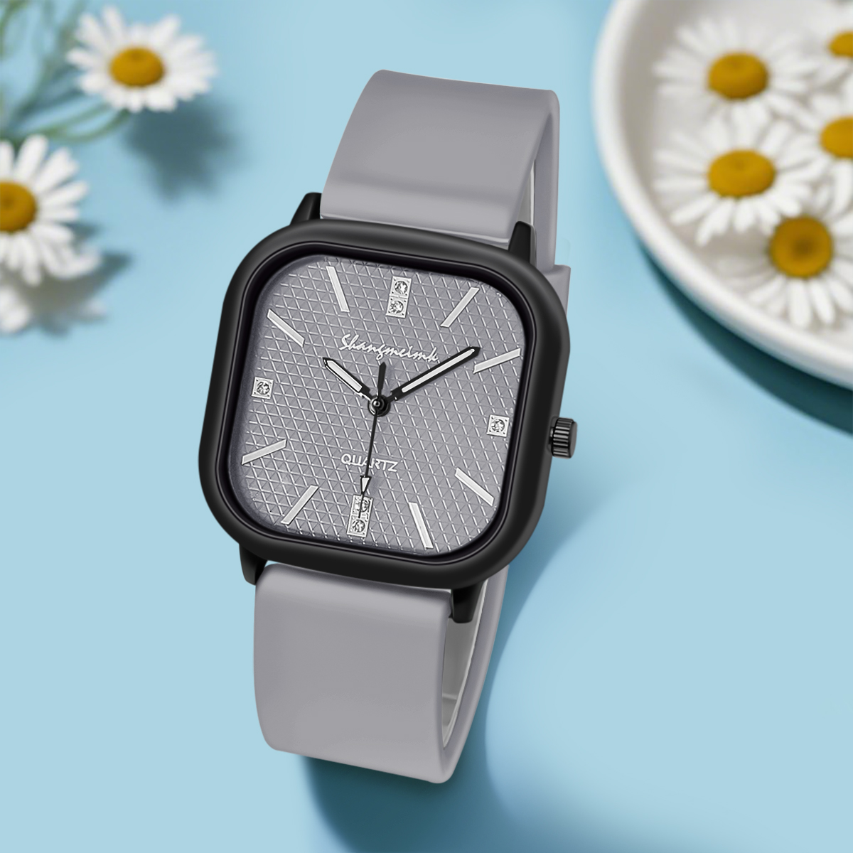 Square Case Quartz Watch Men W - Outdoor Sport Watch recension och pris