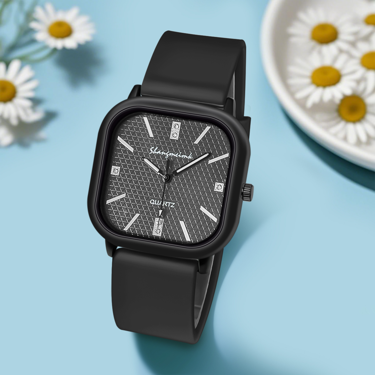 Square Case Quartz Watch Men W - Outdoor Sport Watch recension och pris