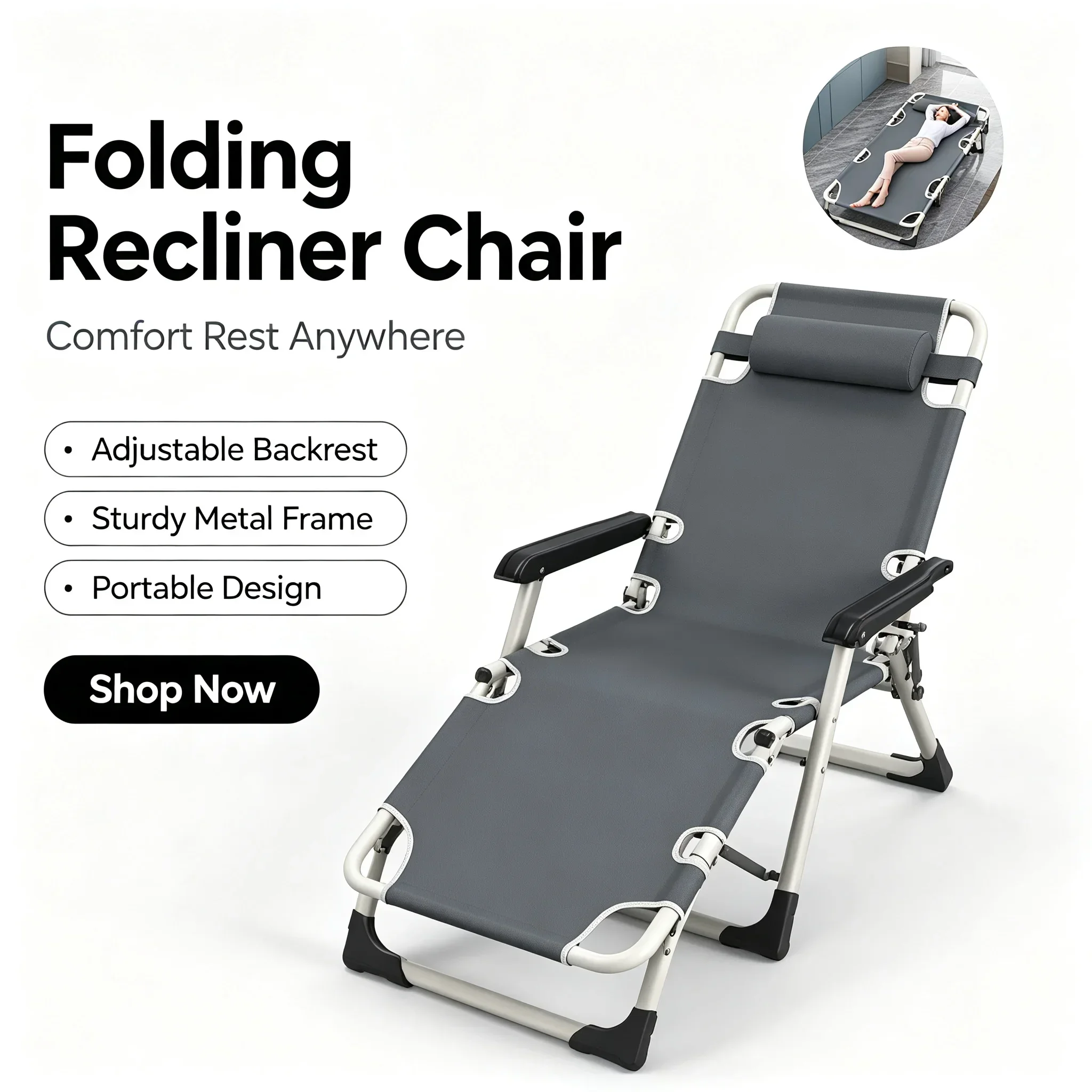 Office Lunch Nap Folding Loung - Outdoor Sport Chairs recension och pris