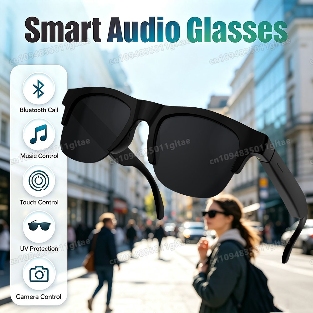 NEW Smart Glasses V5.3 Bluetoo - Outdoor Sport Glasses recension och pris
