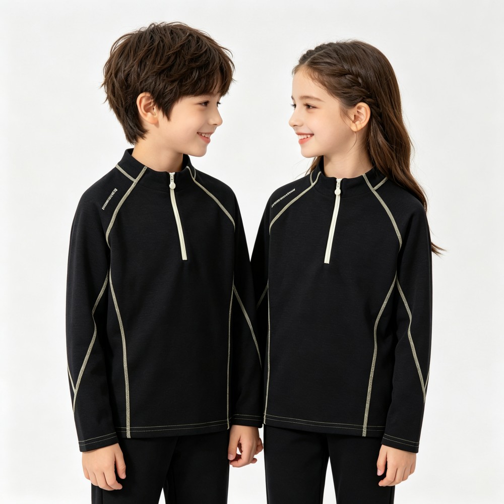 Children Half Zip Fleece Sweat - Outdoor Sport Activities For Kids recension och pris
