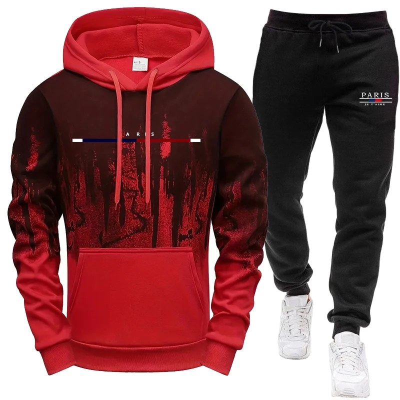 Men's Set/Hoodie/Pants Autumn  - Outdoor Sports Outfit recension och pris