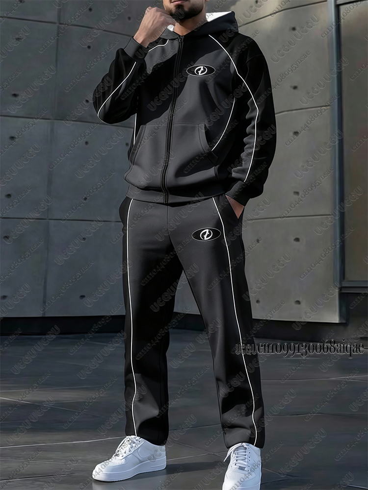 Autumn Winter New Men Tracksui - Outdoor Sports Outfit recension och pris