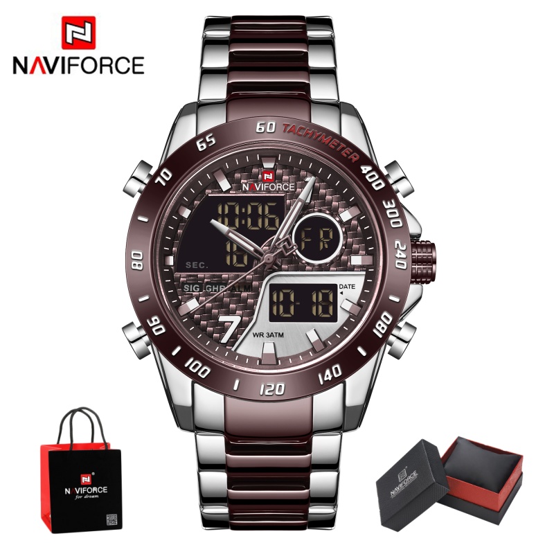 NAVIFORCE Men‘s New Analog Dig - Outdoor Sport Watch recension och pris