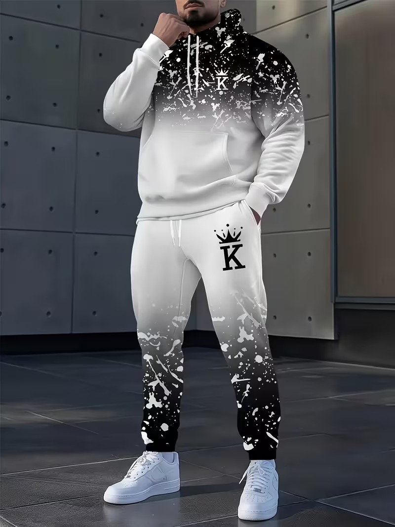 Fashion Crown Printed Hoodies  - Outdoor Sports Outfit recension och pris