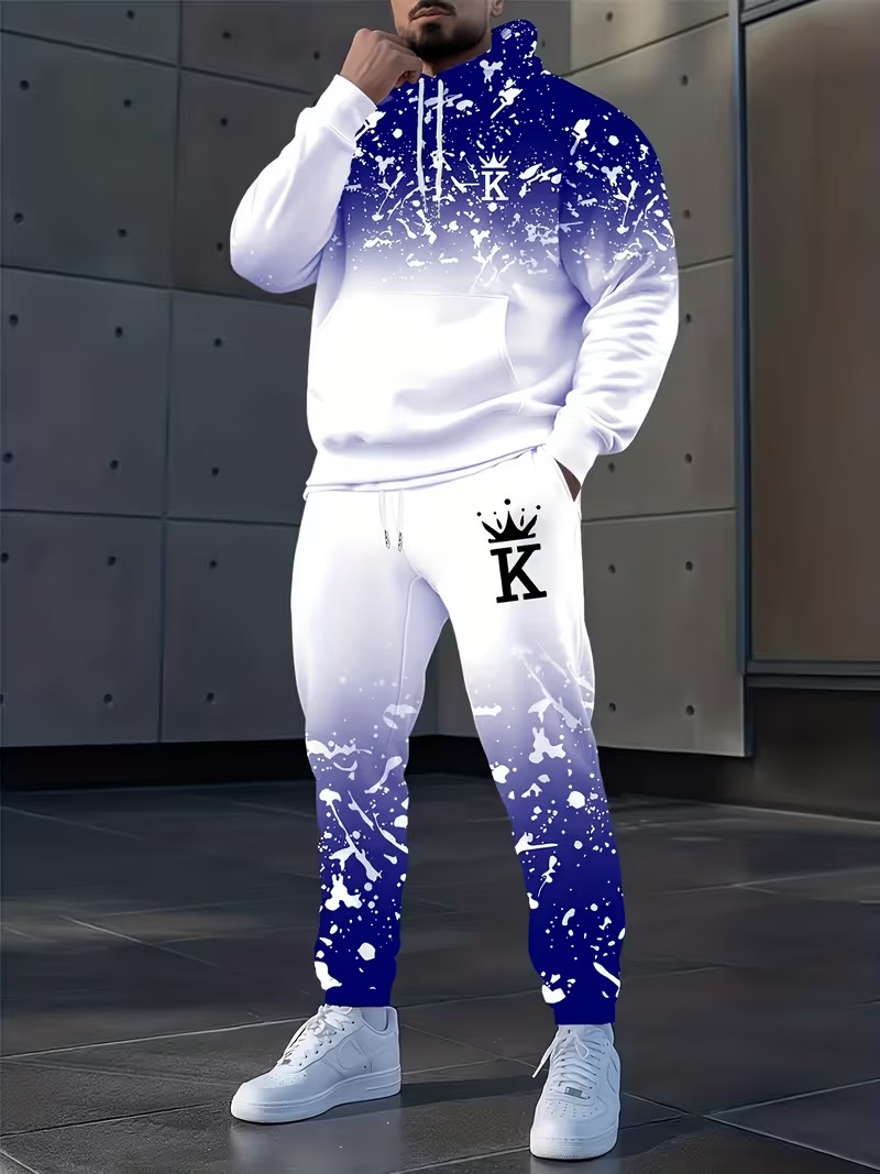 Fashion Crown Printed Hoodies  - Outdoor Sports Outfit recension och pris