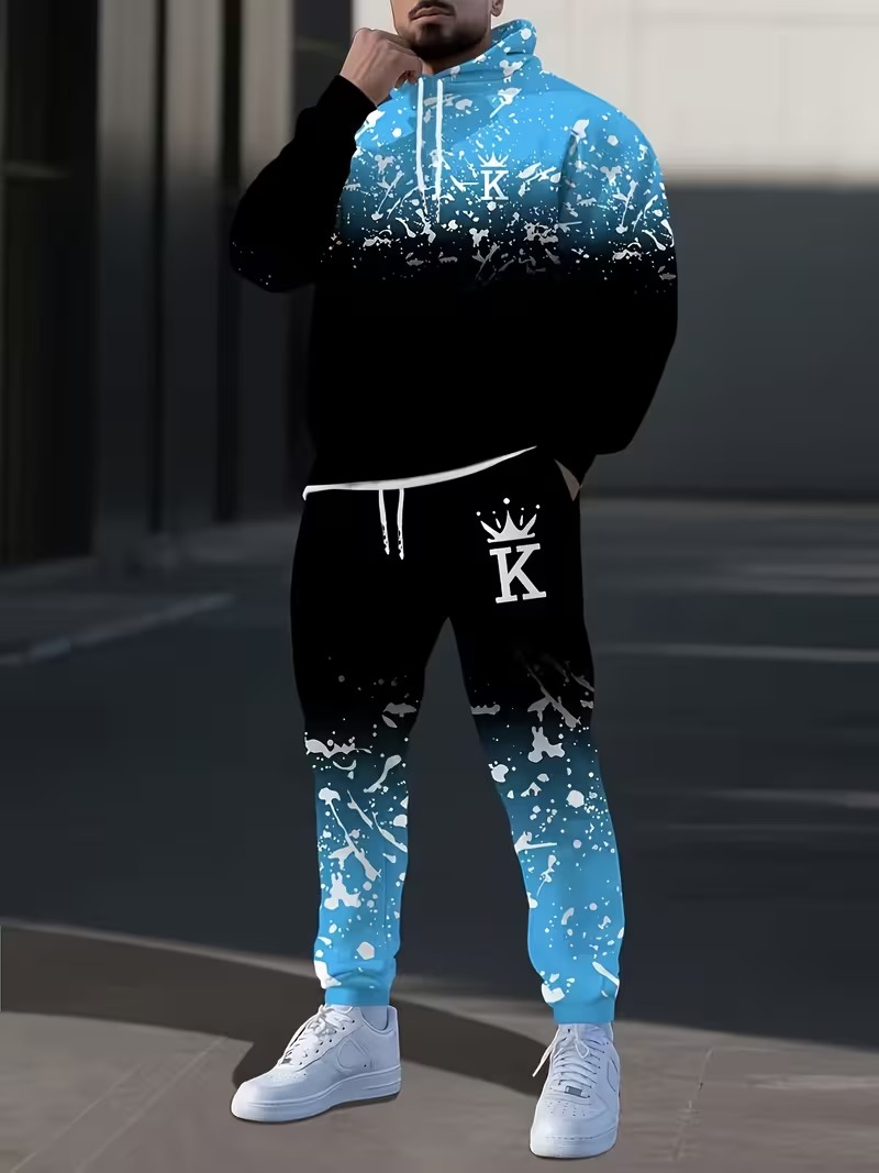 Fashion Crown Printed Hoodies  - Outdoor Sports Outfit recension och pris